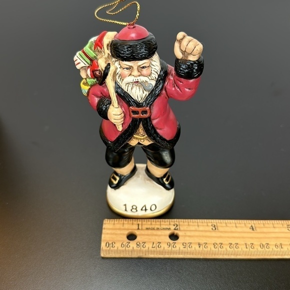 Vtg '93 Christmas Reproductions Memories of Santa Collection Santa Ornament 1840 - Picture 10 of 16